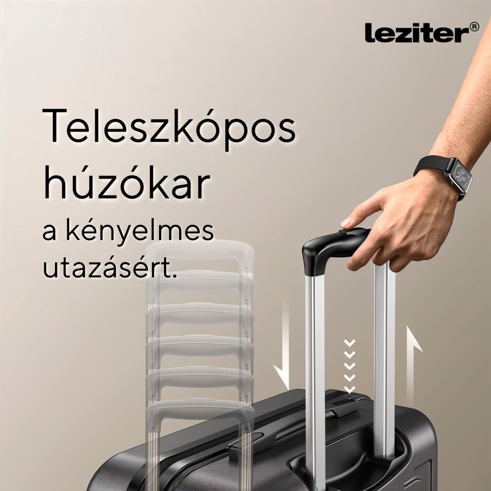 Leziter TraveLux Urban valiză de cabină cu hard top și roți detașabile 50x40x20 cm roz somon [3]