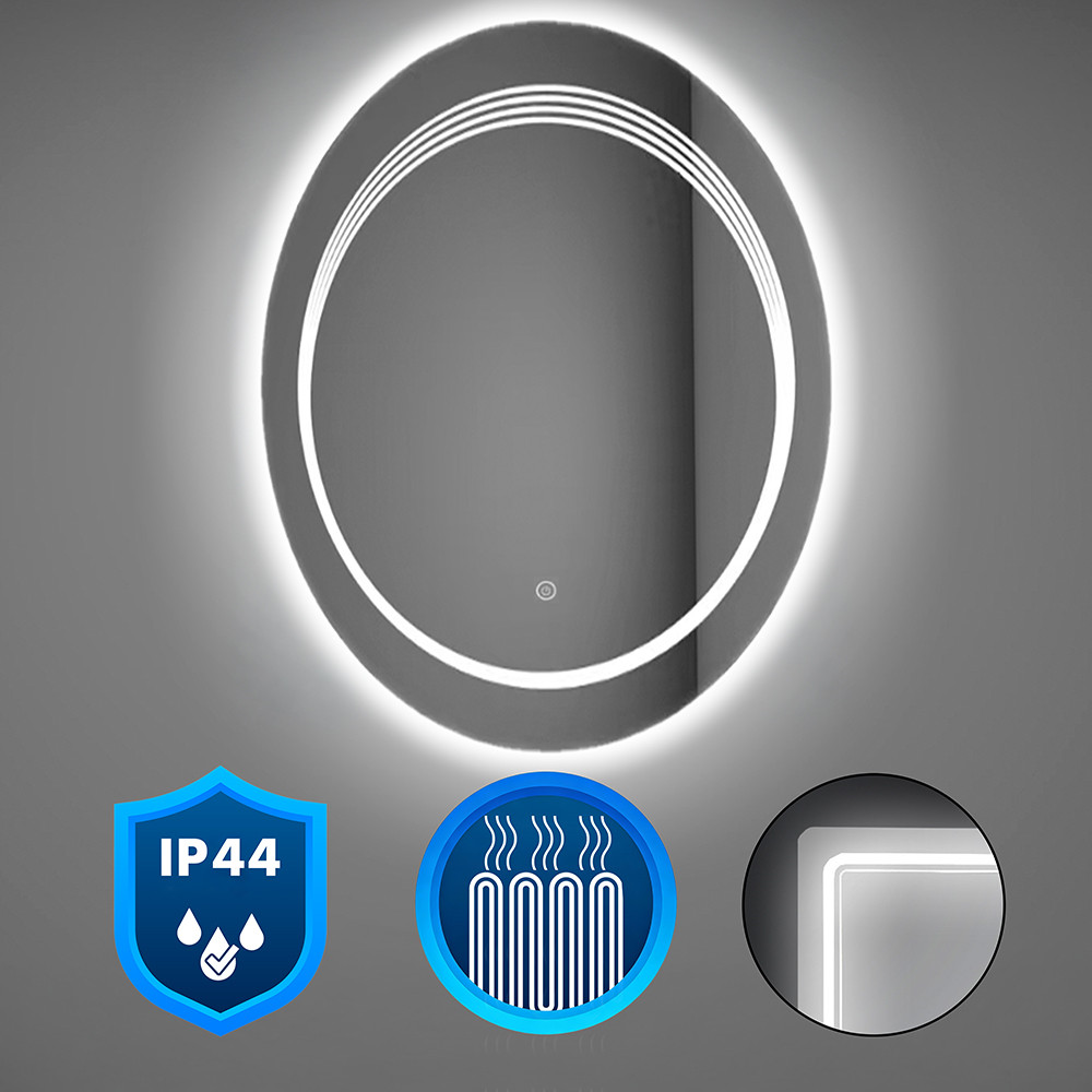 Ria 60 oglindă cu iluminare led 60x80 cm