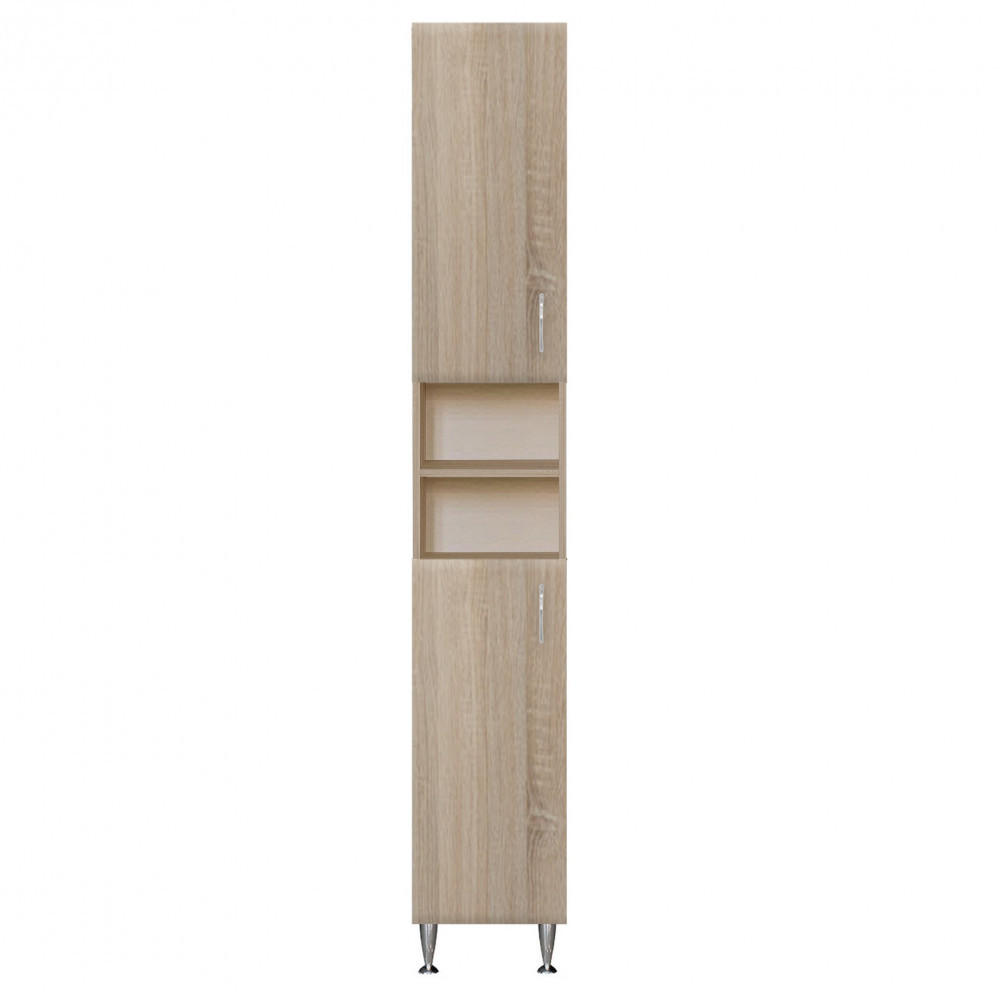 Dulap baie Bianca Plus 30 cu 2 usi, deschis, stejar sonoma, universal