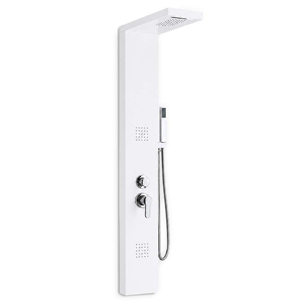 Panou de duș cu hidromasaj Malaga White
