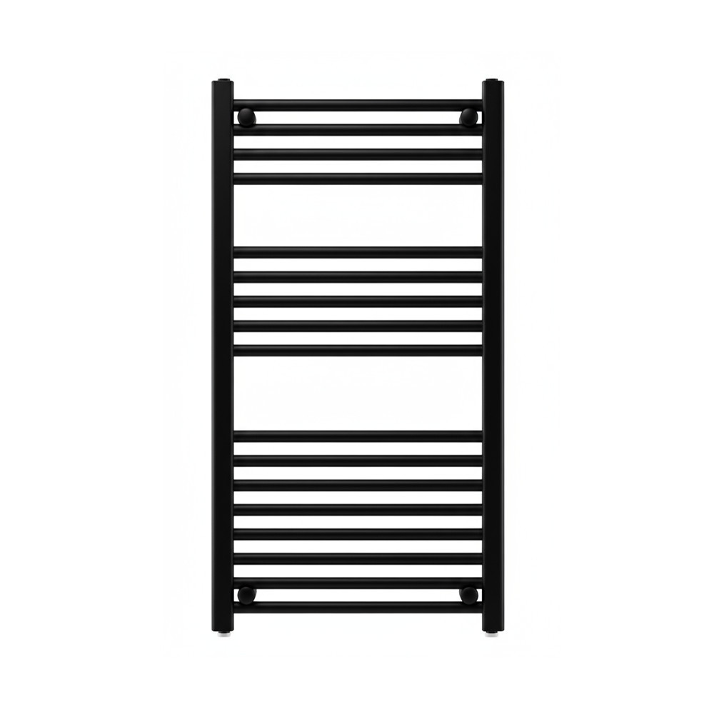 Uscător de prosoape drept radiator 1000x500 mm negru