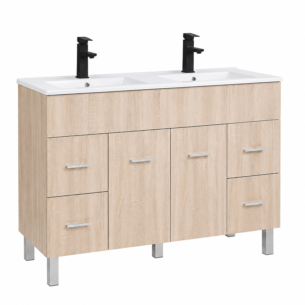Neo 120 dulap de baie inferior cu chiuvetă sonoma stejar-sonoma stejar