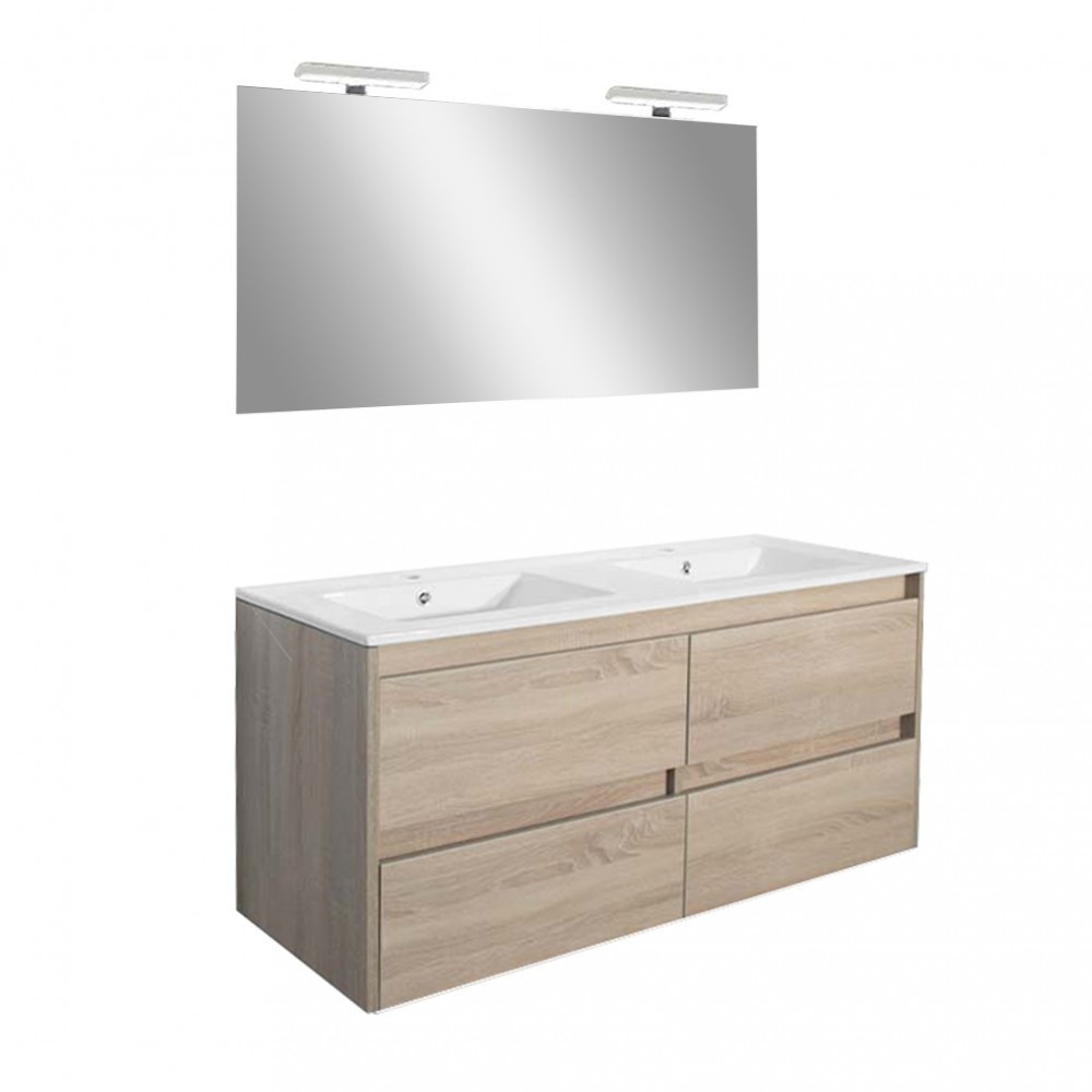 Set mobilier baie Porto Prime 120, stejarului Sonoma