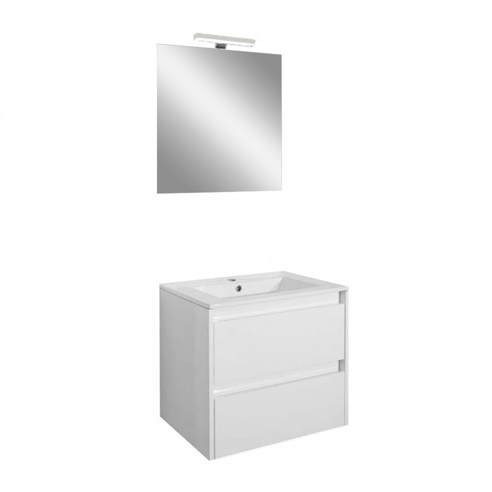Set mobilier baie Porto Prime 60, alb