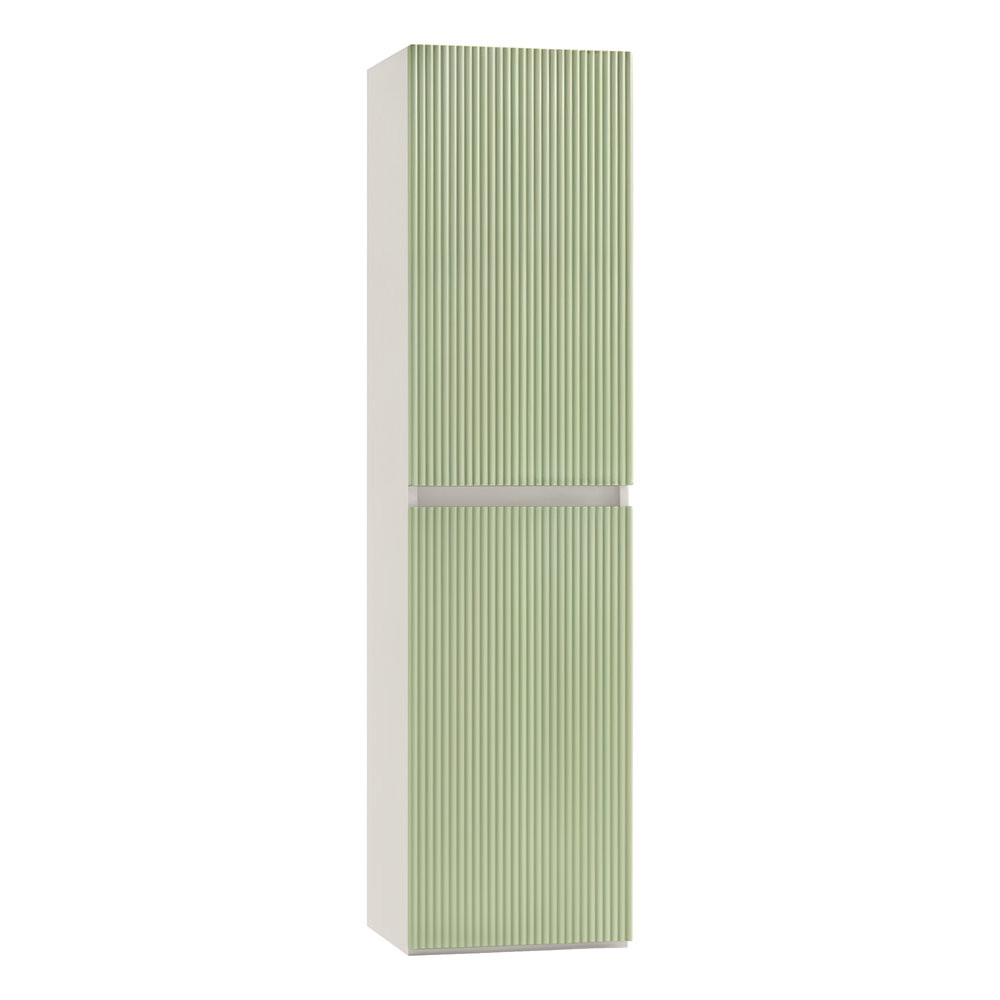 Dulap baie suspendat Trent, lateral, alb-verde deschis