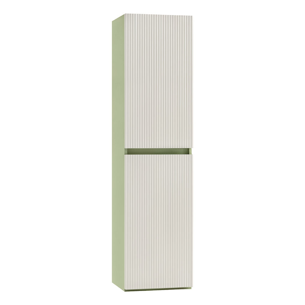 Dulap baie suspendat Trent, lateral, lumina verde-alb