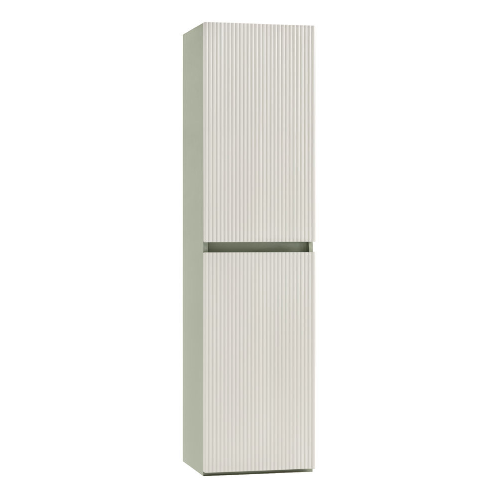Dulap baie suspendat Trent, lateral, verde-alb