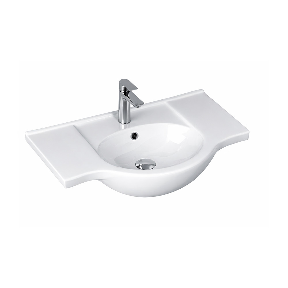 Lavoar ceramic cu aripi V75 75x48 cm