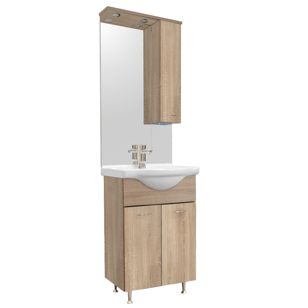 Set mobilier baie Vanessa 55, stejar Sonoma