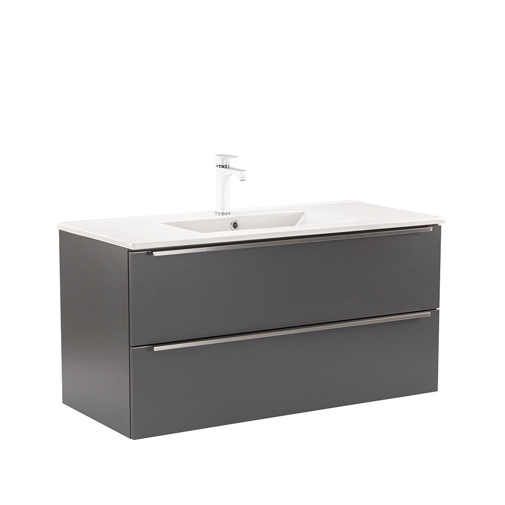 Masca chiuveta baie Vario Trim 100 cu lavoar, antracit-antracit